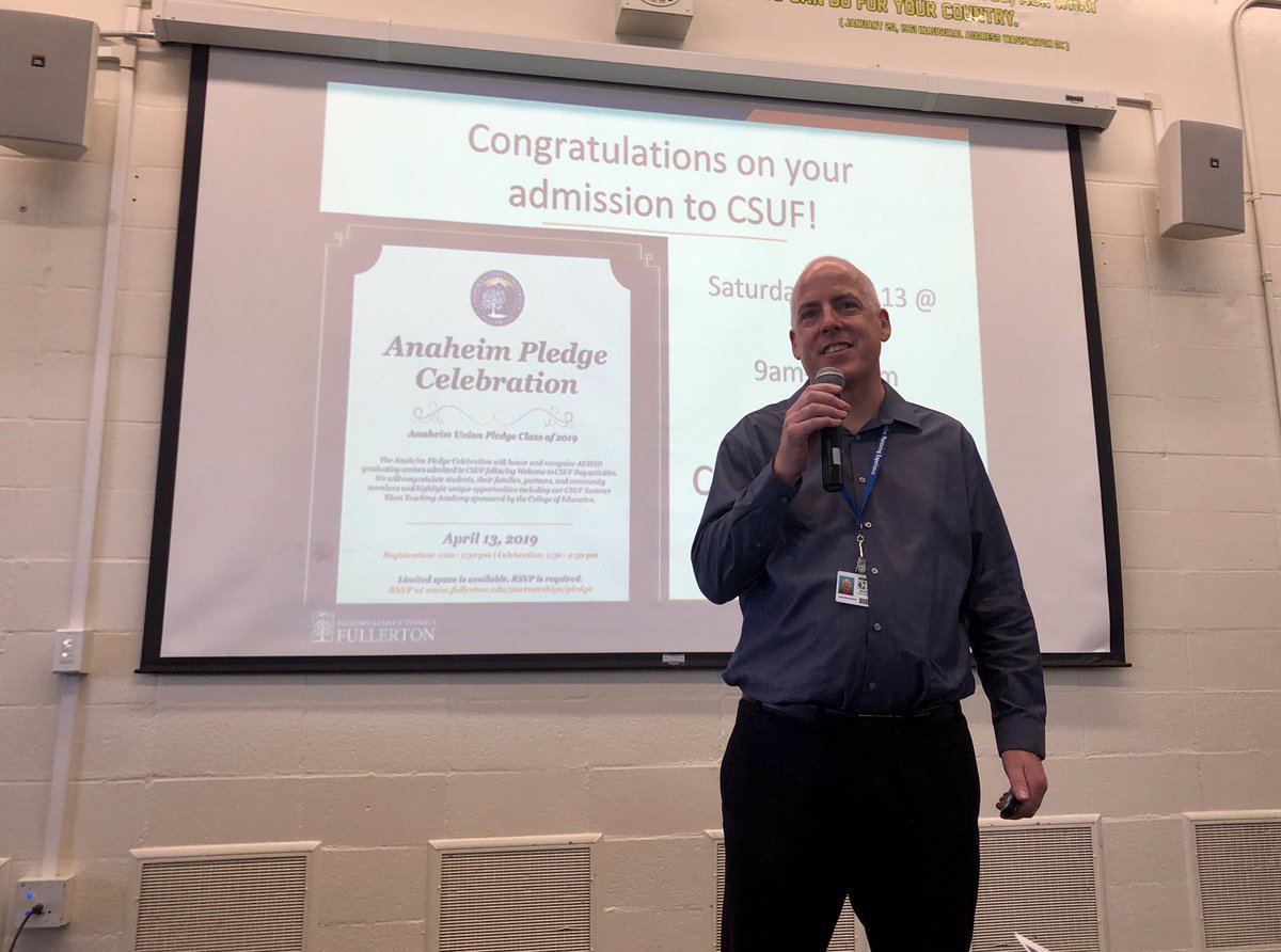 Thank you to everyone who came out to the <a href="/csuf/">Cal State Fullerton</a> admission celebration on Tuesday, and CONGRATS to the 146 seniors admitted to Cal State Fullerton! Way to go! #khigh4life #engageeducateempower