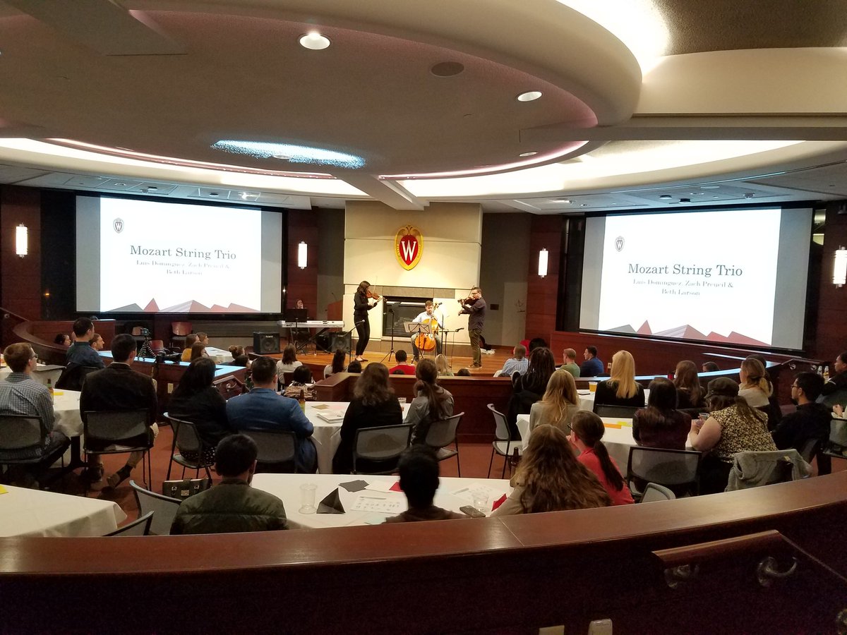 ACNielsenCenter's tweet photo. Our MBA Arts Showcase is without a doubt one of the best events of the year. These students have more talent than you can imagine! #WiscMBA #BolzCenter #ArtsShowcase #WSB @WisconsinMBA https://t.co/kBr23QM967