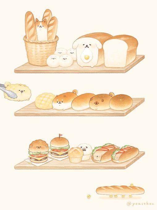 「パンの日」のTwitter画像/イラスト(人気順))