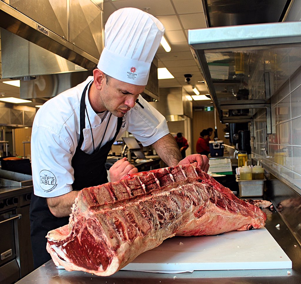 Troy61355587's tweet photo. This week I was required to cut steaks. I chose a long loin to get creative with.Bone-in and Boneless Tenderloin Medallions, Striploin Tomahawk, Striploin Steaks,  Top Sirloin Straks, Sirloin Cap Steaks and Sirloin Grilling Medallions. @OIMPA @WBCTeamCanada @CDNBeefButcher https://t.co/7mOQTH57cb