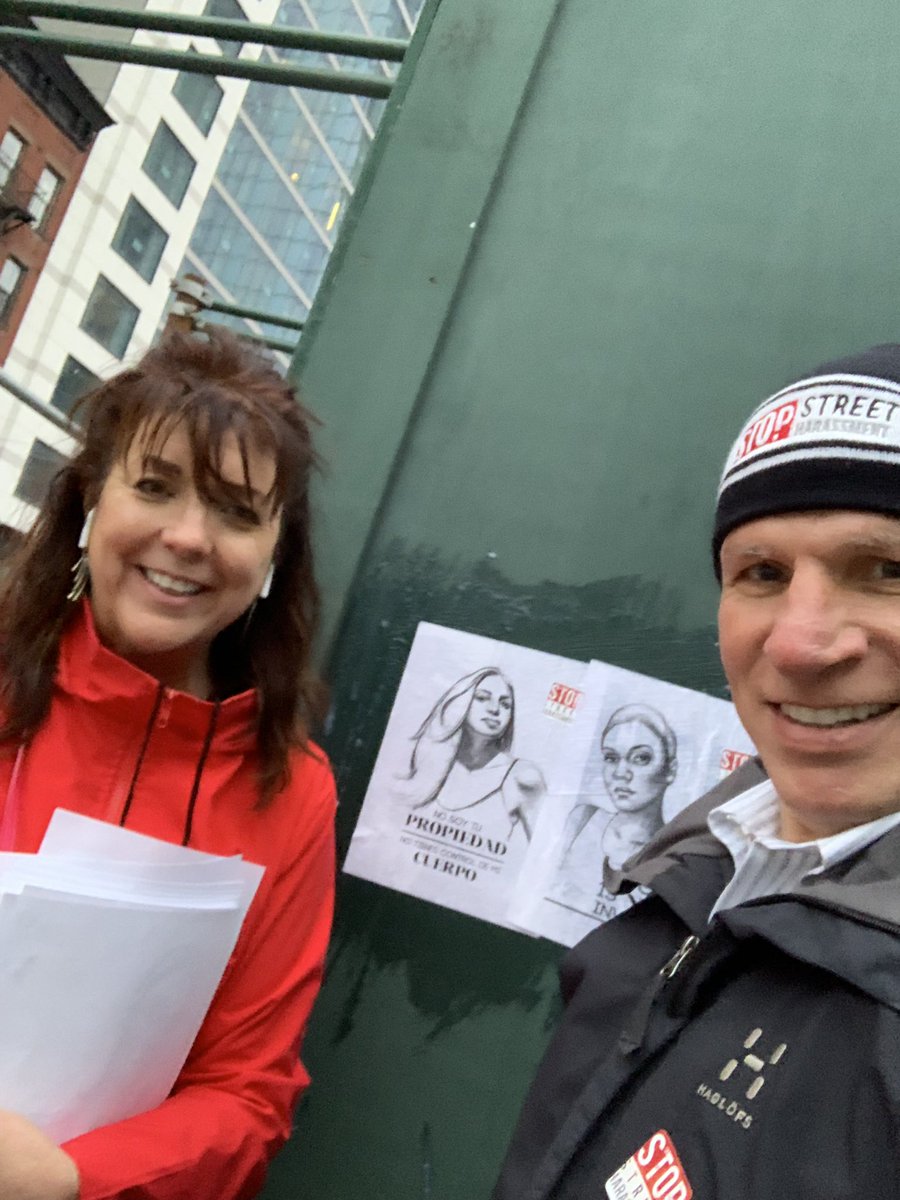 alankearl's tweet photo. Wheat pasting at Hudson Yards in New York City. 9 years of rallying for an end to Street Harassment has seen amazing progress and real public dialog....but still such a long way to go #StopStreetHarassment  #MeetUsOnTheStreet  #hkearl  #stoptelling https://t.co/1sQbe3xmAz