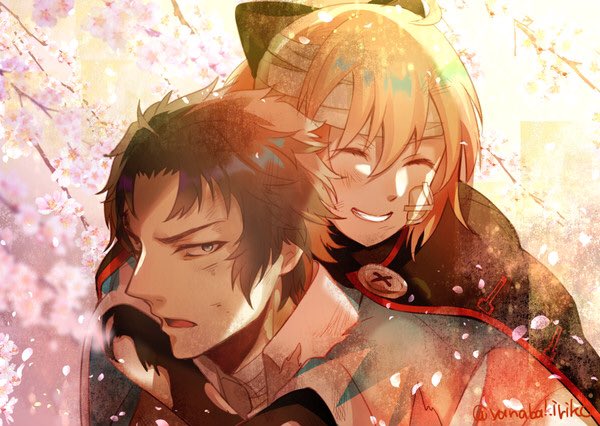 #FGO #帝都聖杯奇譚 
ぐだぐだ絵再掲〜🌸🌸 