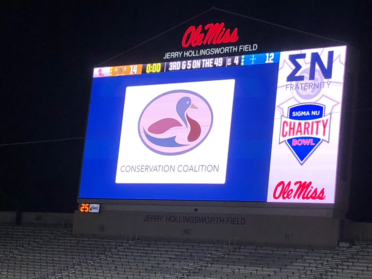 Major shoutout to <a href="/sigmanuolemiss/">Sigma Nu Ole Miss</a> for raising over $190,000 for their annual #CharityBowl philanthropy 🏈game. Happy to see <a href="/MSUSIGMACHI/">MSU Sigma Chi</a> participating for this great cause! Who says @OleMissRebels and <a href="/msstate/">Mississippi State</a> can’t get along? @UofMFLL <a href="/msstateifc/">MSU IFC</a> <a href="/OleMissIFC/">Ole Miss Interfraternity Council</a> <a href="/jackiecmullen/">Jackie Mullen</a>