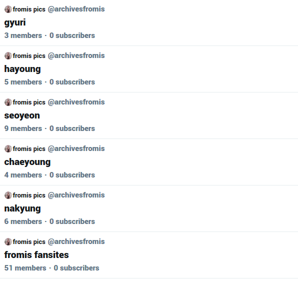 archivesfromis's tweet image. ➪ fromis_9&apos;s fansites lists is available now!

every time a new fansite comes along, we will add it in the lists.