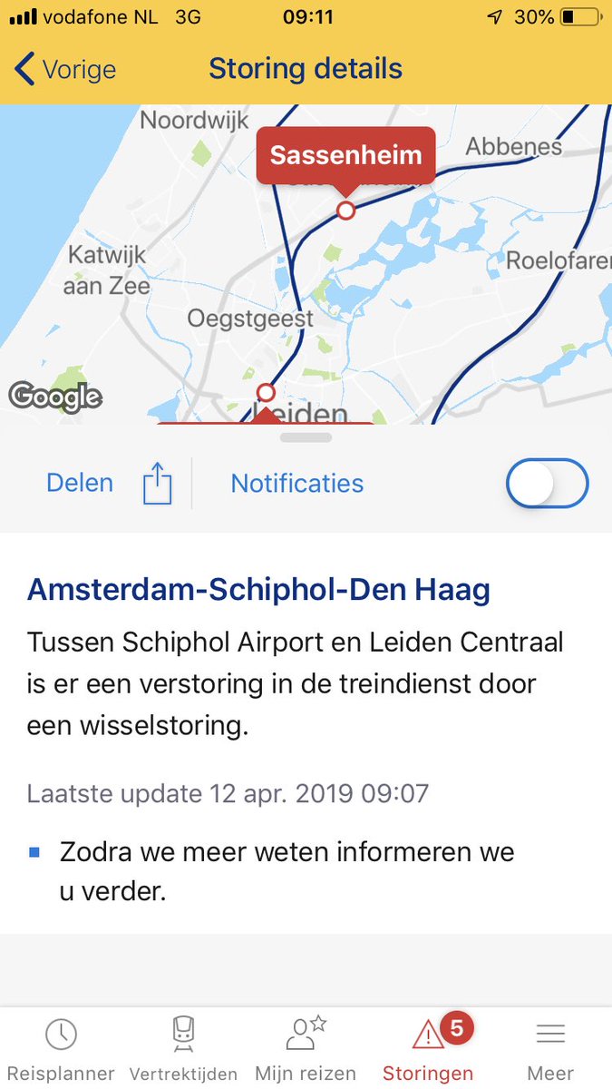 Lekker weer 🥺 Ik heb deze week al €100 verdiend aan geld terug bij vertraging 🤦🏼‍♂️