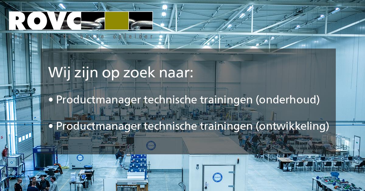 Wij zijn op zoek naar twee nieuwe collega's voor de afdeling #Productmanagement! Heb jij een passie voor #techniek en #opleiden? Lees dan verder!

✅ Leuke, uitdagende job
✅ 13 adv- en 23 vakantiedagen
✅ Uitgebreide opleidingsmogelijkheden

rovc.nl/over-rovc/vaca…