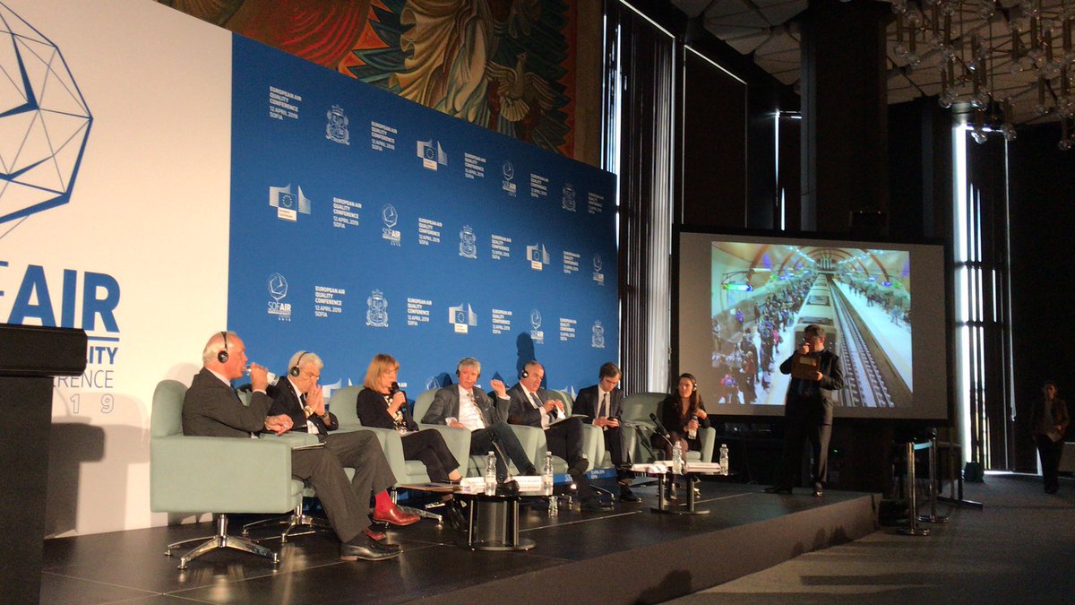#sofair 2019. Paneldiscussies over #luchtkwaliteit in steden met onder andere het partnerschap air quality #EUUrbanAgenda