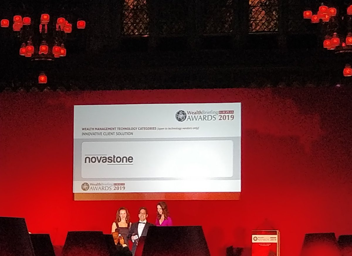 novastonemedia's tweet photo. On novastone: "It was the way in which our winner engages with its clients as well as its compliance, capability, and growth-oriented game-changing approach that attracted our panel of judges."

Thrilled to have won the Innovative Client Solution Award at the #WBEuroAwards2019 https://t.co/l47E0feFVz