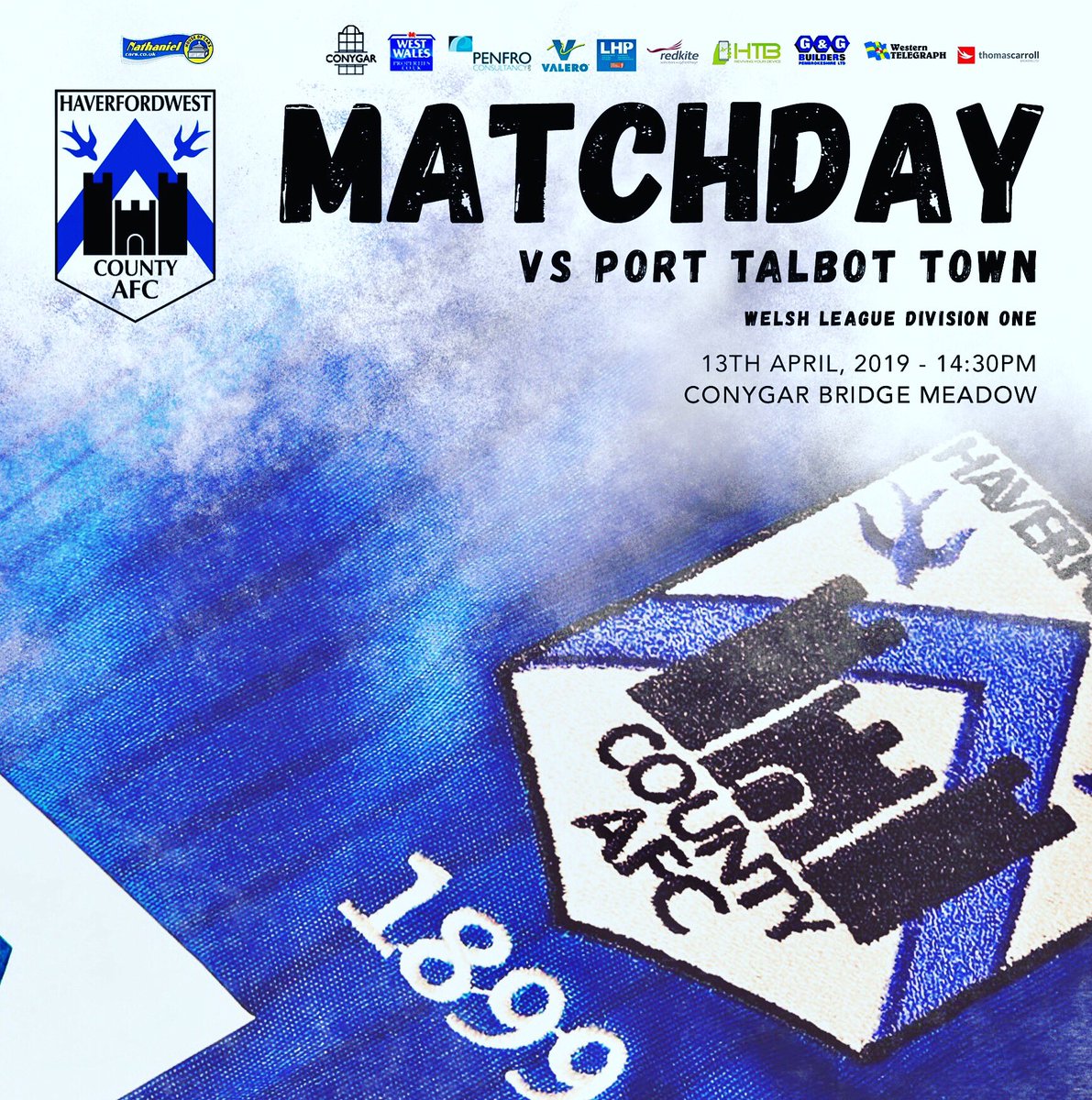 HaverfordwestFC's tweet photo. After an encouraging performance and draw away to league leaders Penybont on Tuesday night, @wolvesey young Bluebirds side are home to Port Talbot Town tomorrow afternoon.
Kick off is 2.30pm and we look forward to your support 🔵⚽️🏴󠁧󠁢󠁷󠁬󠁳󠁿 https://t.co/f5lCQLEUu1