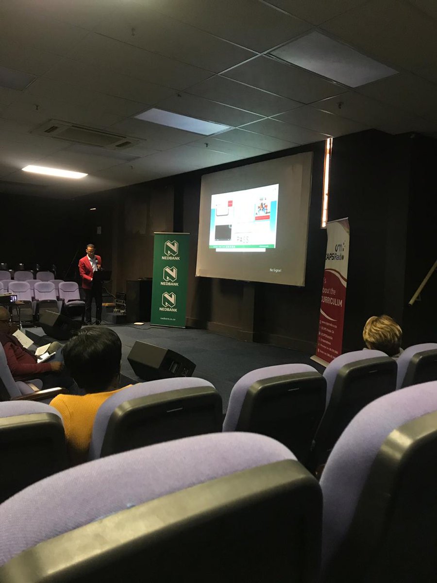 CAPSMediaSA's tweet photo. Conference programme currently underway with @TendoPro @teachinkorg @EducationGP and @Nedbank looking at e-Education driving new possibilities for schools and families through the 4th Industrial Revolution 

Stream live on https://t.co/2TeGowqKMD📻
#education 
@DBE_SA https://t.co/8Wbk2tKd6b