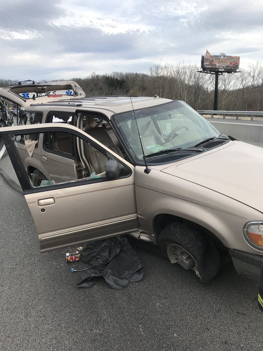 Fallowfield_VFC's tweet photo. Rescue 47 and Rescue 11 handled a single vehicle crash on I-70 in the Twp. yesterday evening.. https://t.co/hYU9fXghNl