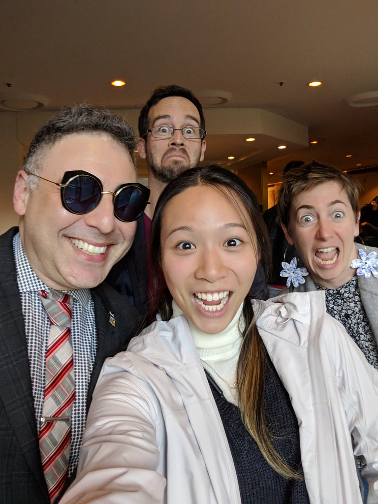 vivzli's tweet photo. @sealfur owns this selfie. Thanks for the last couple of days @webdirections #design19 ! @summerscope @jonbell https://t.co/H5uKtJJZBb