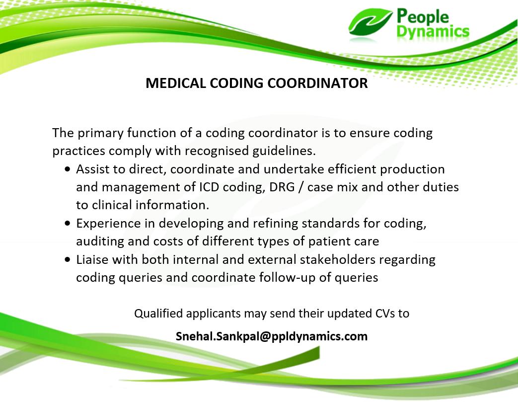 PplDynamicsDoha's tweet image. #Medicalcoding #Medicalcodingcoordinator #ICDCoding #ICD #DRG #ICD10 #ARDRG #ACHI #healthcare #healthcareindustry #healthinsurance #Healthinsuranceindustry #Qatarjobs