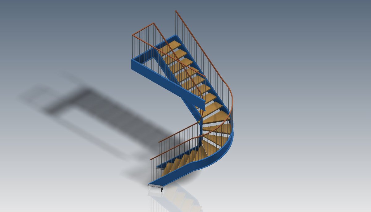 LtdTaurus's tweet image. #autodeskinventor #3dmodeling #stairs #staircase #autodesk