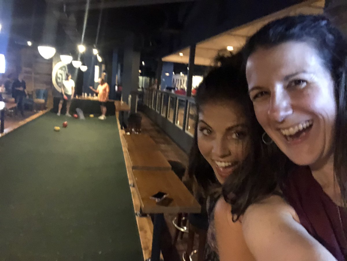 Feather bowling with <a href="/stanimalHeidi/">HeidiStan</a> <a href="/1WORLDPE/">Chris Berg</a> and Gary D. #SHAPETampa <a href="/IndianaSHAPE/">Indiana SHAPE</a>