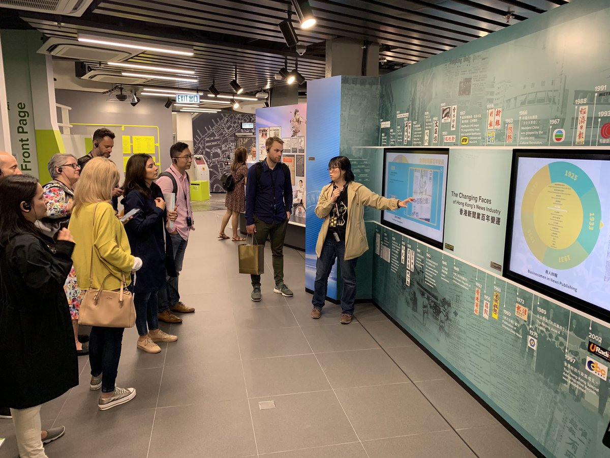 On a tour of Hong Kong’s media history at the #News Expo. Interesting perspective on coverage of Avian flu and SARS. Great way to close out the @GLOBALHealthPR #AGM2019HK