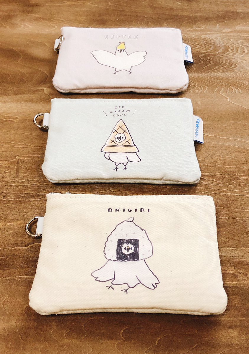 fewmanyさんより新商品が発売されます!
新柄のコインケース、クリアファイルです→4月13日発売予定

布缶バッジは現在開催中の
渋谷ロフトpopboxでもすでに販売されていました!よろしくお願い致します! 