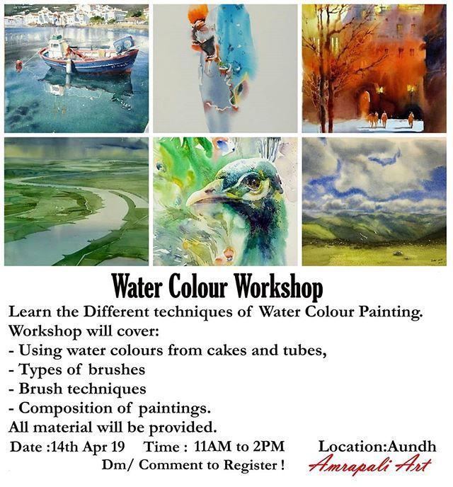 amrapali_art's tweet photo. Water colour Workshop at Amrapali Art Studio.⁣
DM/Comment to Register!⁣
⁣
See you there!⁣
.⁣
.⁣
.⁣
#pune #puneinstagrammers #puneevents #instapune #punegram #punephotographylovers #punegigs #koregaonpark #vimannagar #thingstodoinpune #punekar#pun… https://t.co/RpKAGvTKYD https://t.co/JoyKgHNaAj