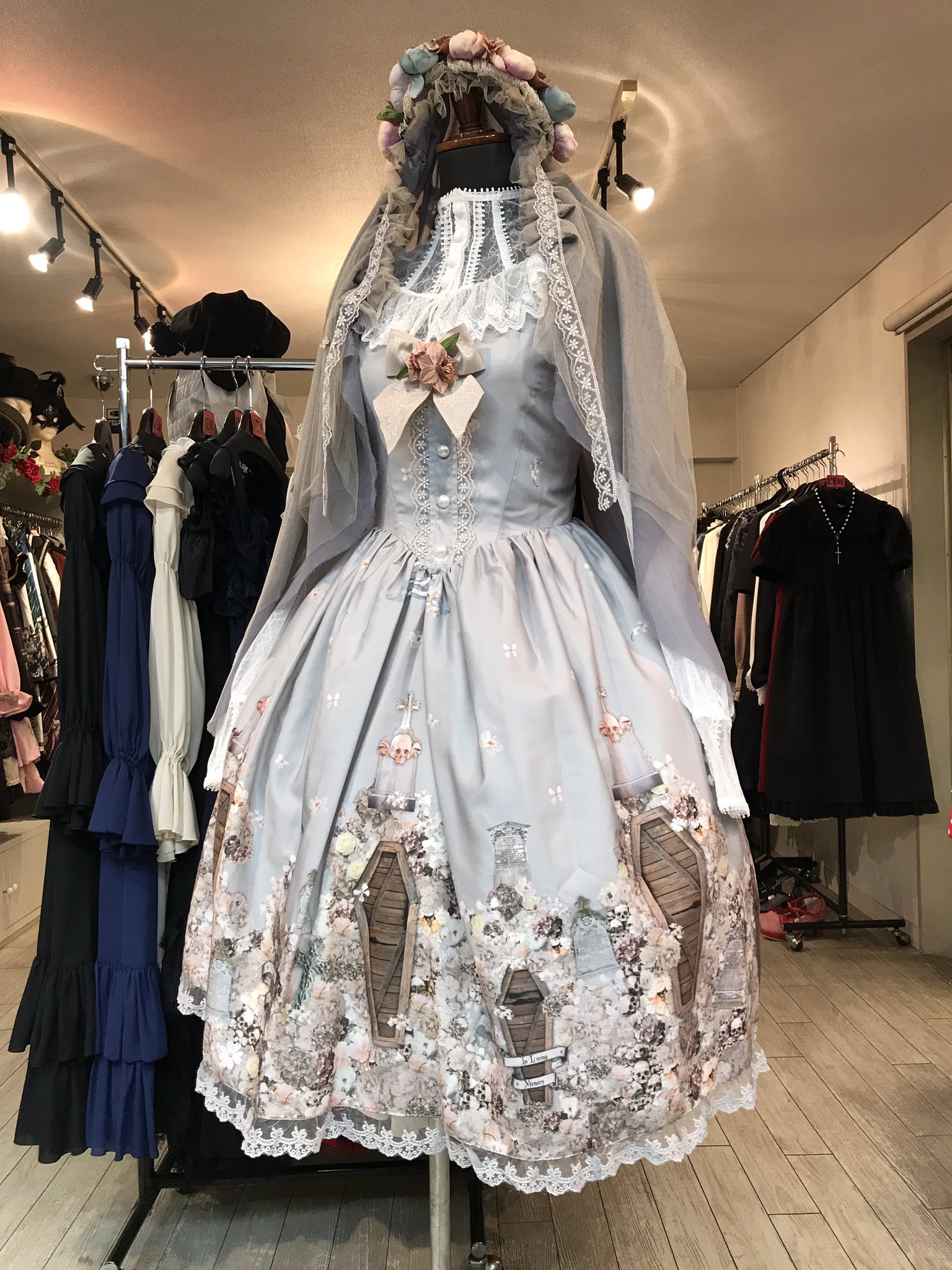 violet faneスカート Violet Fane レトロ 喫茶店 ロリータ ジャンパー