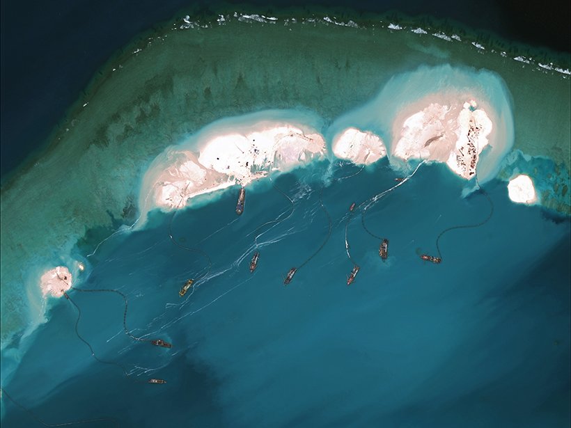 theAGU's tweet photo. Building islands in the #SouthChinaSea has far-reaching effects beyond the geopolitical sphere.
By @AstroKimCartier in @AGU_Eos , #IslandBuilding #SouthChinaSea #MischiefReef #oceans #reefs #AGU100
https://t.co/NiIVdEFm07 https://t.co/gkY8ODb7gt