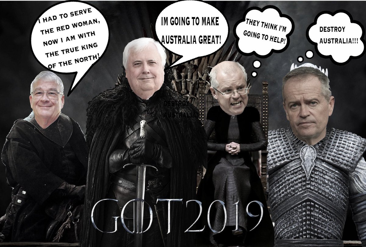 Senator_Burston's tweet photo. I’ll just leave this here for the GOT fans.@CliveFPalmer @UnitedAusParty #GOT2019 #Auspol #ausvotes #Election2019 #UAP  #MakeAustraliaGreat #GameofThrones https://t.co/vCSx90BvhU