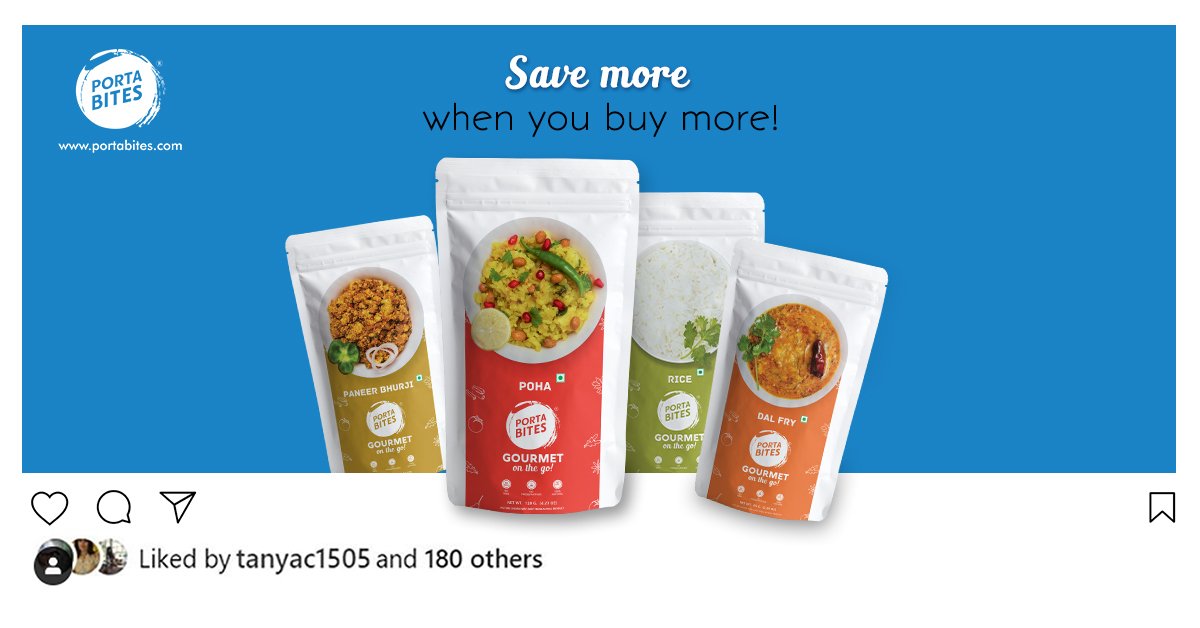 portabites's tweet photo. Discover life saving combos on https://t.co/dig7mUeldO

#Portabites #10MinFood #Foodie #FreezeDried #Combos #Quick #Easy #Meals #Snacks #Breakfast #Portable #Bites #IndianFood  #Veg #NonVeg #Essentials #Health #Fit #India #Recipe https://t.co/NpAIOYoLbH