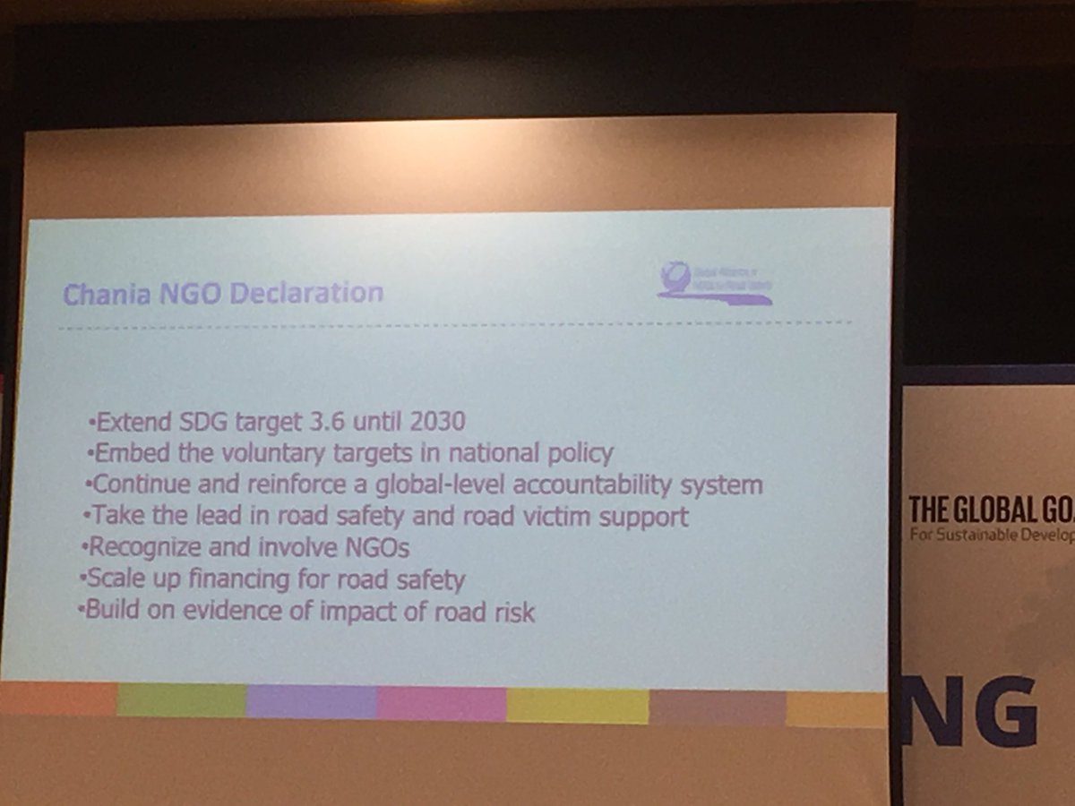 RajniGandhi2102's tweet photo. Time to evaluate what we have done in last Decade, the success stories and Challenges. NGOs let’s raise your voice and ready for another big ASKS to your Governments and the System. Great to be at The #SixthGloballRoadSafetyMeeting https://t.co/mZKt6ov4rL