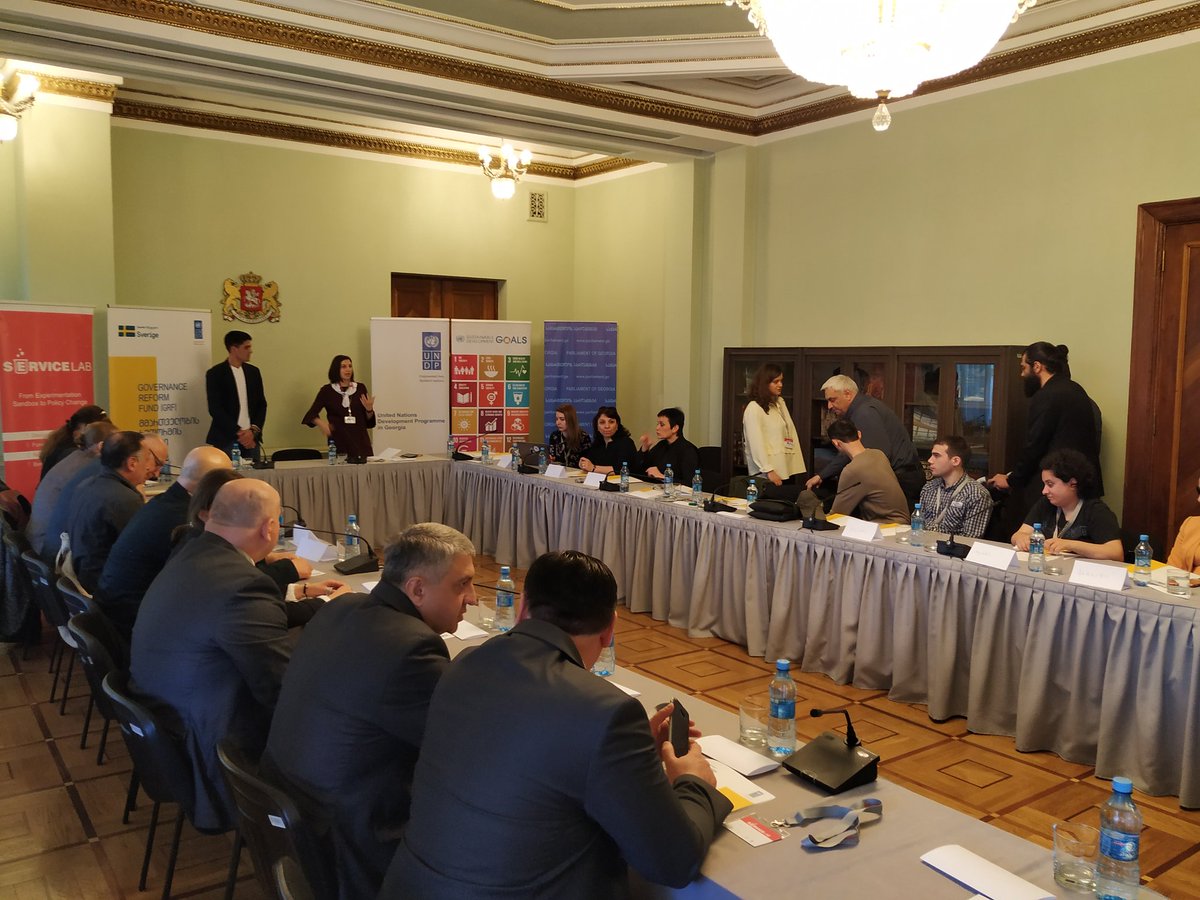 psdalab's tweet photo. The workshop on making parliament services inclusive for all citizens has just started. 
#adaptingservices #servicedesign @UNDPGeorgia @UNDP_innovation @SesiliVerdzadze @S_Khatuna @sbalanchivadze @etunaburd https://t.co/BNsSpyRBw3