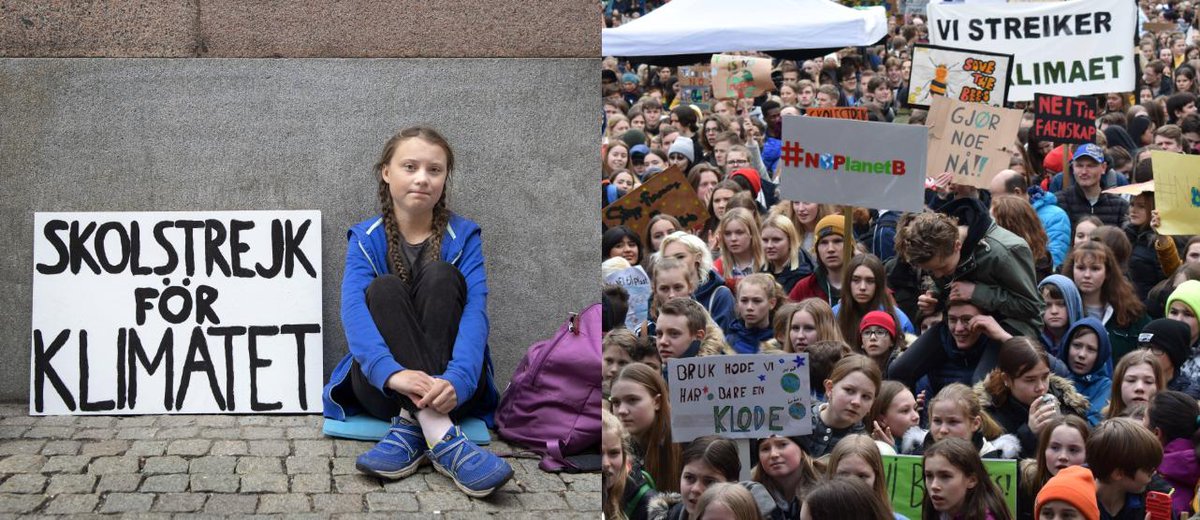 Fritt Ords Pris 2019 tildeles @NaturogUngdom og <a href="/GretaThunberg/">Greta Thunberg</a> for deres bidrag til å gjøre klima- og miljødebatten handlingsrettet og mobiliserende. frittord.no/aktuelt/fritt-…