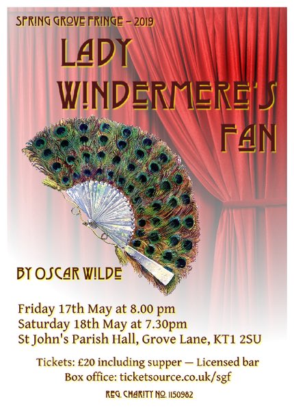 SGF_Kingston's tweet photo. This is going to be FANtastic.
(Sorry!😬) 
Book now at https://t.co/ywRhkEuzvk

#amateurdramatics #amdrams #localcommunity #drama4all #springgrovefringe #supportinglocalcharities #ladywindemere’sfan #OscarWilde @WOIKingston @KoThames https://t.co/F1h1iPbIp3