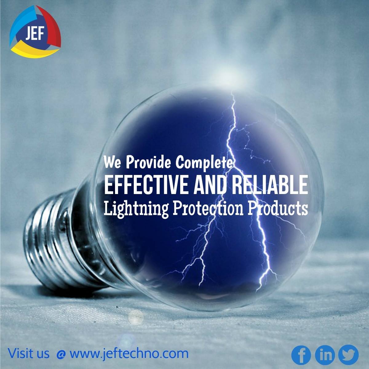 JeftechnoIndia's tweet image. We Provide Complete Lightning Protection Products

For more information kindly visit jeftechno.com or send us an email at marketing@jeftechno.com

#jeftechno #jeftechnosolutions #lightningprotection #lightningsafety #electrical #earthing #grounding #bangalore #india