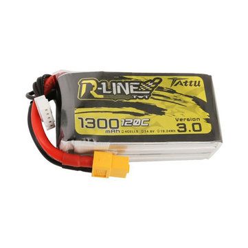 QuadsSales's tweet photo. 24,97€ TATTU R-LINE Version 3.0 14.8V 1300mAh 120C 4S Lipo Battery XT60 Plug for FPV RC Drone RC Parts from Toys Hobbies and Robot on https://t.co/7pVMtFjnaa https://t.co/Ndy25WlBRc https://t.co/rNBFh5RQBa