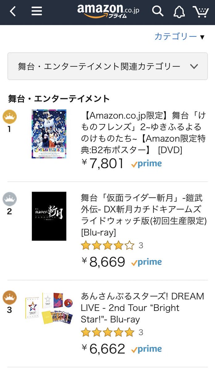 いぬまる Amazonの売れ筋ランキングで舞台けものフレンズ2が1位になってる けものフレンズ 舞台 けものフレンズ2