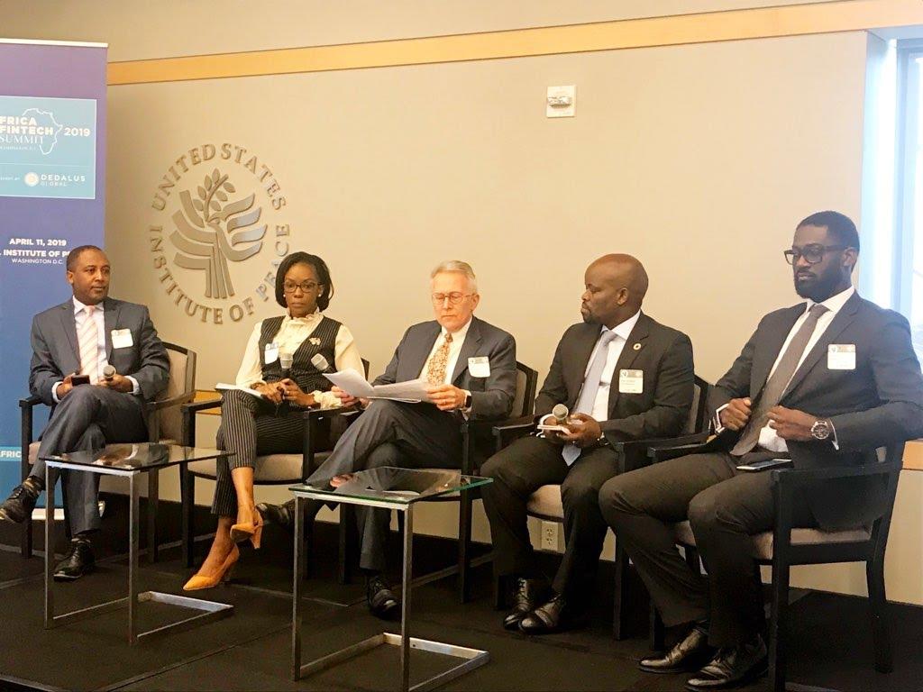 IBEX_Frontier's tweet photo. Our MD #Zekarias #Amsalu demystifying #Ethiopia & #Fintech at the #AFRICAFINTECHDC yesterday. Panel was moderated by Ambassador Terrence McCulley & panelists were Jean Philbert Nsengimana, former ICT Minster of #Rwanda, @klenchito of #Nigeria & @JacquelineJumah of #Kenya! https://t.co/kpDmwtNeLE