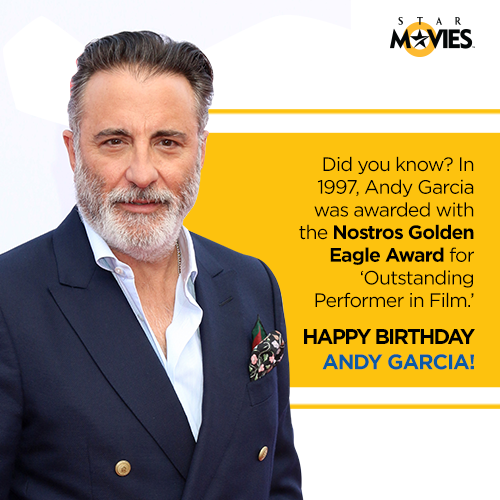 This legend has been one of Hollywood\s most famous leading men! Happy Birthday to Andy Garcia. 