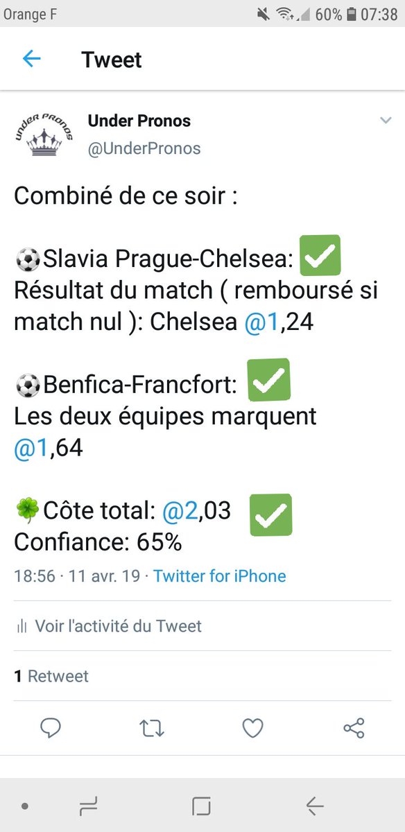 UnderPronos's tweet image. On encaisse sur le Combiné de hier soir la team