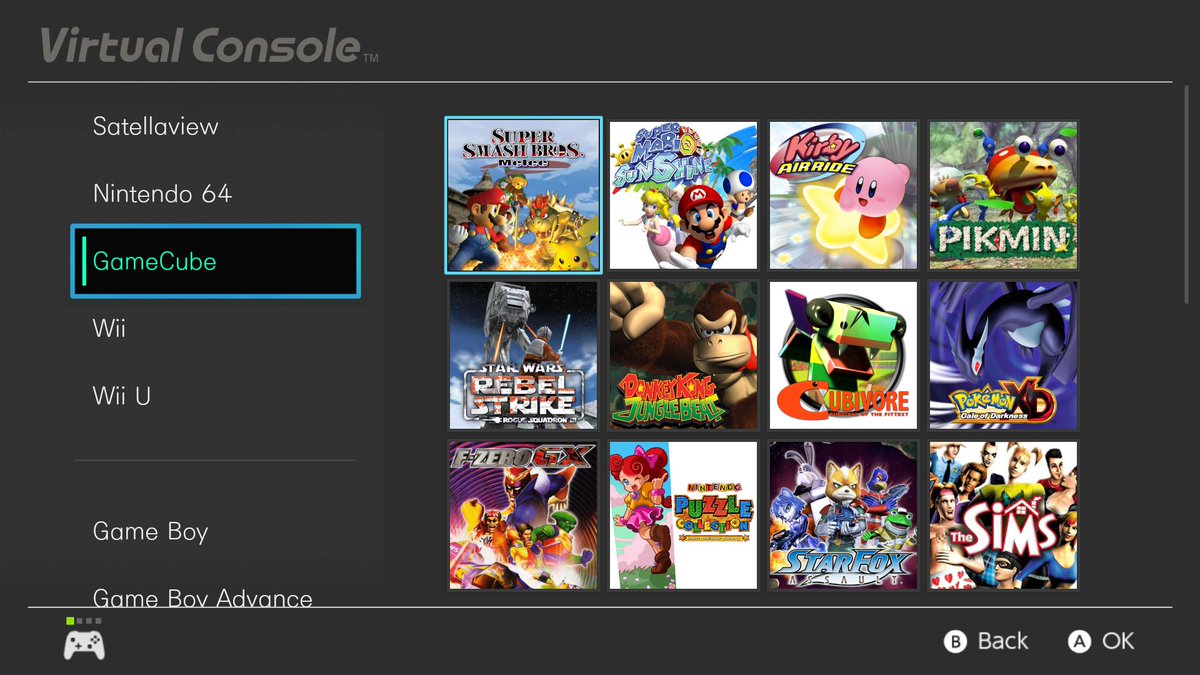 TheConnorRentz's tweet image. Made a mock-up of what Virtual Console could look like on #NintendoSwitch