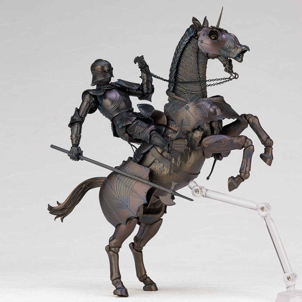 西洋甲冑立体化第2弾は騎手用甲冑と鎧をまとった軍馬のセット！来月