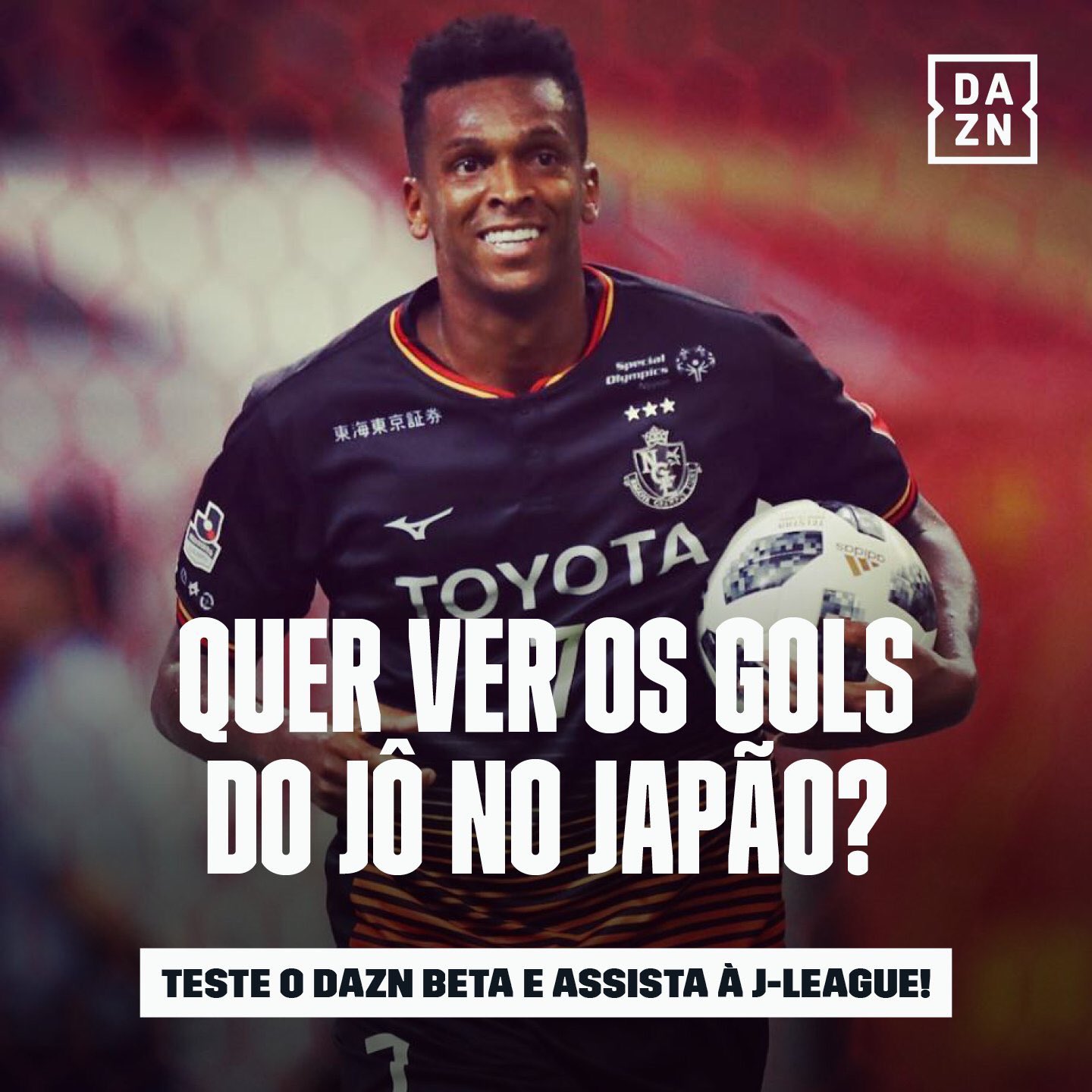 Tom Daznブラジルがjリーグ放送を正式発表 名古屋ジョーと神戸イニエスタが広告に登場している
