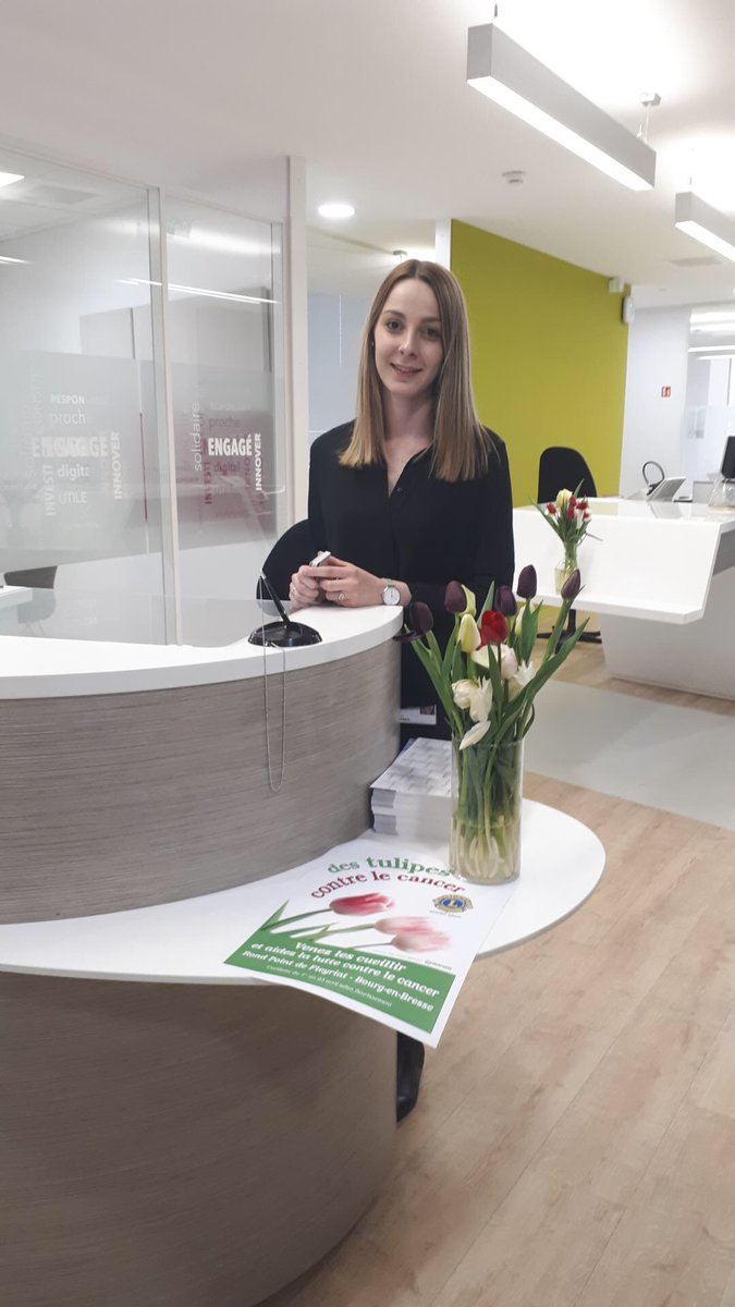 Comme chaque année notre Cl Bourg <a href="/ca_centrest/">Crédit Agricole Centre-est</a> va cueillir les tulipes 🌷 et les offre aux agences de notre caisse locale pour la ligue contre le cancer . Une bonne initiative pour ce week end à <a href="/EnBresse/">Bourg-en-Bresse</a>