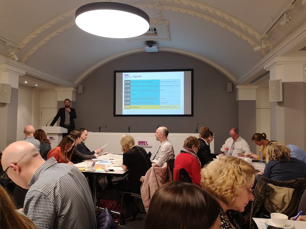 ChloeHarvey11's tweet photo. Great kick-off event at the @LGAcomms yesterday for the Social Care Digital Innovation Programme. Looking forward to working with @wearesnook  and @RSMUK as well as our local health and social care colleagues to look at how we can improve our approach to falls in Southwark #scdip https://t.co/RPvpP3ywzU