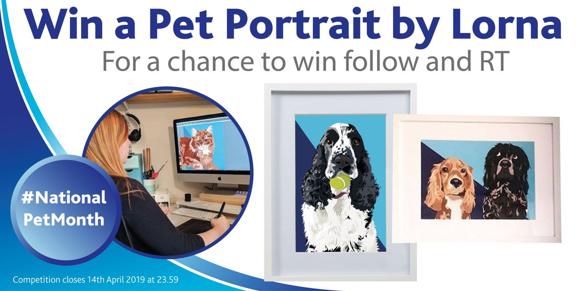 AddisHome's tweet photo. Our second competition for #NationalPetMonth For your chance to win a personalised pet portrait by @lornasyson simply follow and retweet. Competition closes midnight Sunday 14th April, winners will be announced Monday 15th April. UK residents only #FridayFeeling #Addishome https://t.co/vU7B99AAWf