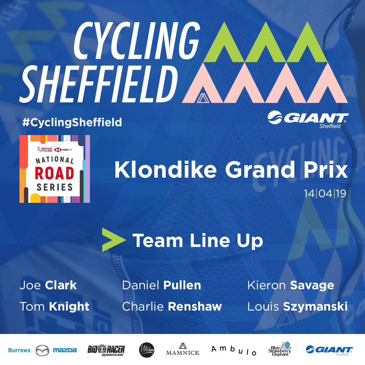 CYCLING_SHEFFIELD (@cycling_sheff) on Twitter photo Round 1 of The HSBC BC Road Series Klondike GP this wkend. <a href="/giantsheffield/">Giant Sheffield</a>
<a href="/BioracerUK/">Bioracer UK</a>
<a href="/bluesberryele/">Blue Strawberry Elephant</a>
@BurrowsMazda
<a href="/weareambulo/">AMBULO</a>
<a href="/Europa_LTD/">Europa Engineering</a>
<a href="/Mamnick/">Mamnick™</a>
@MillichampLtd
<a href="/BikeBoxAlan/">BikeBoxAlan</a>
<a href="/mgrwsheff/">MGRW+</a>
<a href="/theoutdoorcity/">The Outdoor City</a>
<a href="/Sport_80/">Sport:80</a>
@SIV_social
#sheffieldissuper
#peakdistrict
#Yorkshire Round 1 of The HSBC BC Road Series Klondike GP this wkend. <a href="/giantsheffield/">Giant Sheffield</a>
<a href="/BioracerUK/">Bioracer UK</a>
<a href="/bluesberryele/">Blue Strawberry Elephant</a>
@BurrowsMazda
<a href="/weareambulo/">AMBULO</a>
<a href="/Europa_LTD/">Europa Engineering</a>
<a href="/Mamnick/">Mamnick™</a>
@MillichampLtd
<a href="/BikeBoxAlan/">BikeBoxAlan</a>
<a href="/mgrwsheff/">MGRW+</a>
<a href="/theoutdoorcity/">The Outdoor City</a>
<a href="/Sport_80/">Sport:80</a>
@SIV_social
#sheffieldissuper
#peakdistrict
#Yorkshire