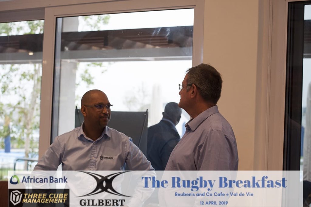 Excitement building for Rugby Breakfast at Val de Vie’s The Yard restaurant about to kick off. With <a href="/JeandeVilliers1/">Jean de Villiers</a> <a href="/BreytonPaulse/">Breyton Paulse</a> <a href="/HanyaniShikwam/">Hanyani Shikwambana</a> S#ABRugbybrekky <a href="/AfricanBank/">African Bank</a> @Gilbert <a href="/SuperRugby/">Super Rugby Pacific</a> <a href="/playersfund_sa/">The Players' Fund</a>
