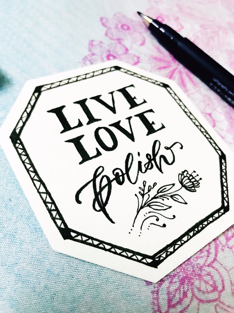 CalligraphyByS's tweet photo. Live Love Polish....
—-
#calligrapher #handlettering #letteringdesign #modernlettering #calligraphylove #calligraphyart #calligraphyaddict #brushlettering #calligraphycommunity #letteringlover #calligraphy #lettering  #indiacalligraphy #soniakukrejacalligraphy #skcalligraphy https://t.co/Jd4ZP58zU0