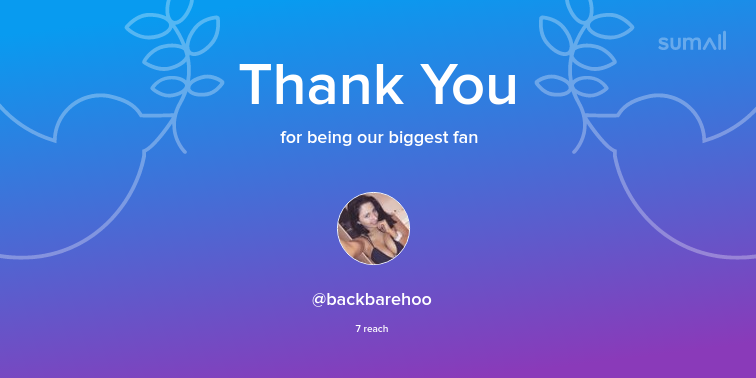 DailyIncomes's tweet image. Our biggest fans this week: @backbarehoo. Thank you! via sumall.com/thankyou?utm_s…