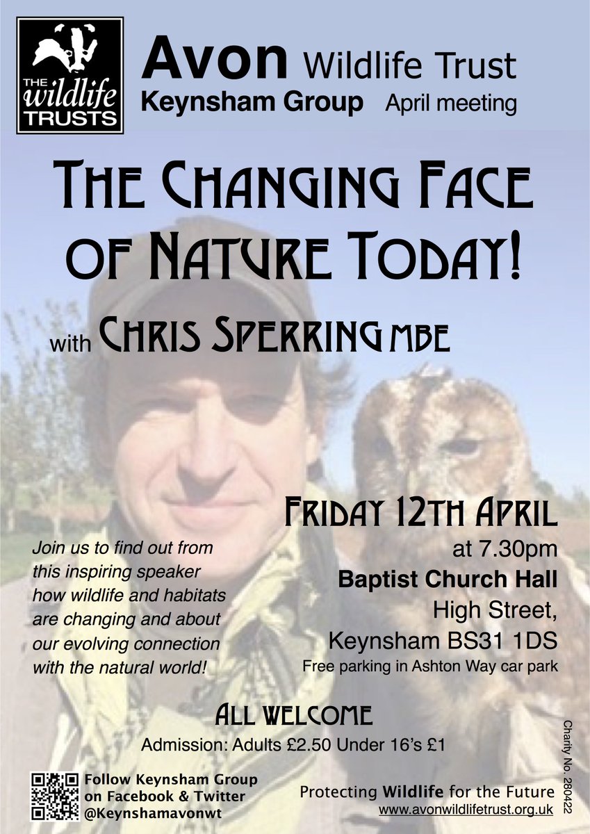 keynshamavonwt's tweet image. Don&apos;t miss tonight&apos;s talk by @chrissperring - hoping we get a large audience for this important topic! #talk #naturetalks #localgroups #wildlifetalk #Keynsham @AvonWT #Nature #Wildlife #Landscape #Countryside