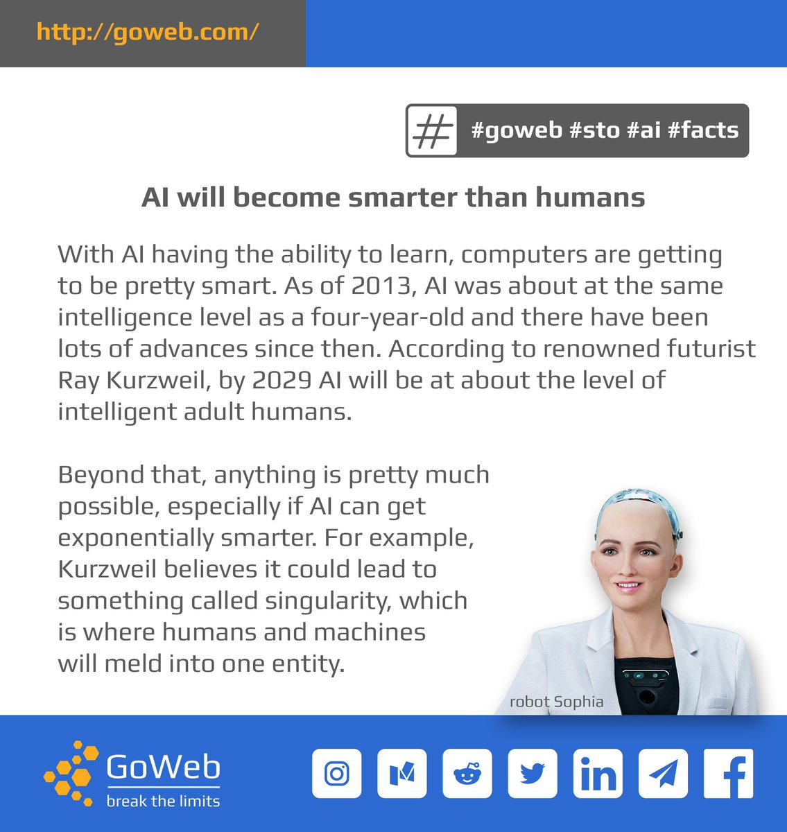 GoWebSTO's tweet image. 💡 AI will become smarter than humans

goweb.com

#goweb #sto #ai #facts