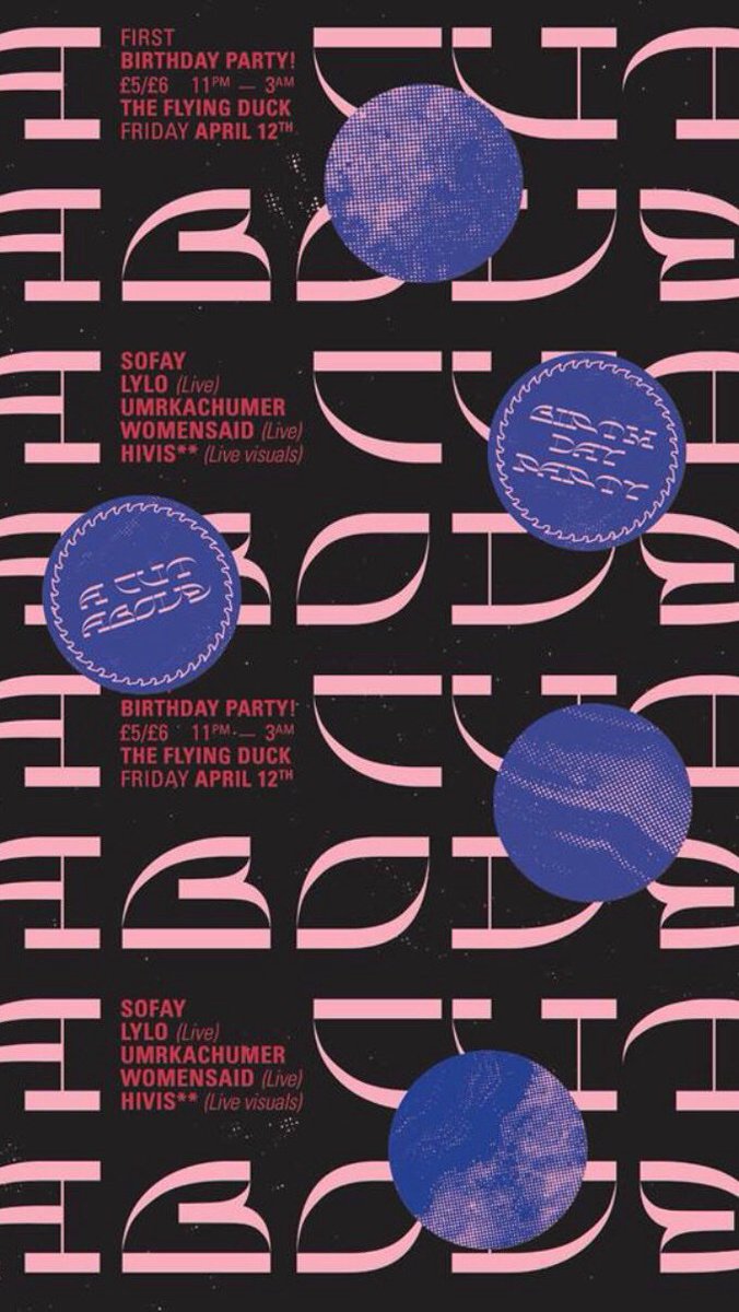 Tonight we’re at the flying duck for ‘A Cut Above’s’ first birthday alongside some v good friends. This is on late! Mines is a coke x