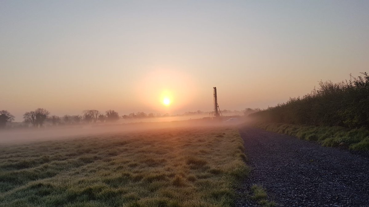 Drillers View this morning on one of our sites.#work #summer #drilling #safetyispriority